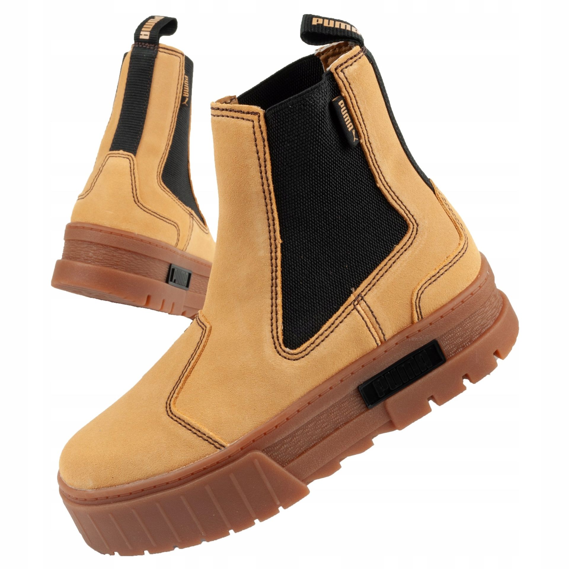 Buty damskie botki Puma Mayze Chelsea Suede [382829 04]