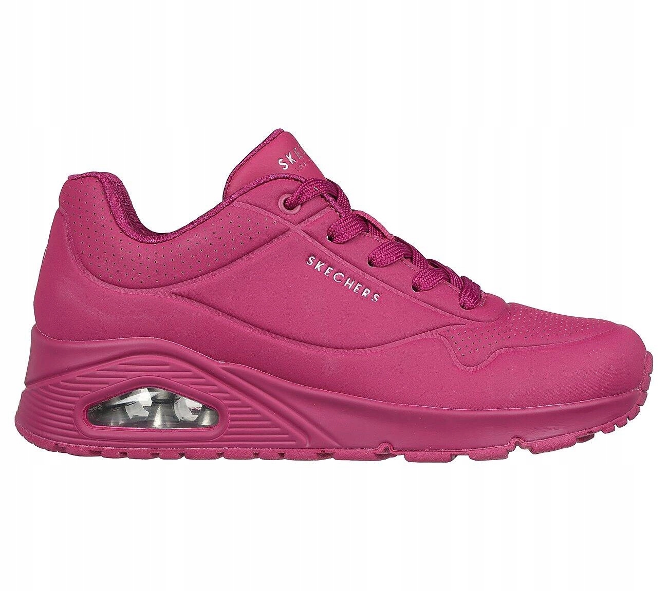 Buty damskie sportowe Skechers Uno Stand tenisówki różowe oddychające