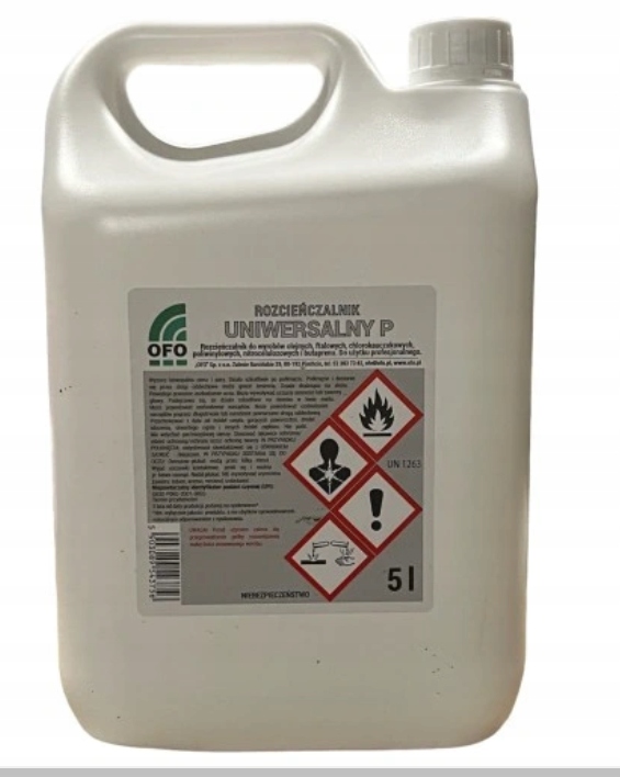 Rozcieńczalnik Rozpuszczalnik Uniwersalny Ofo 5l