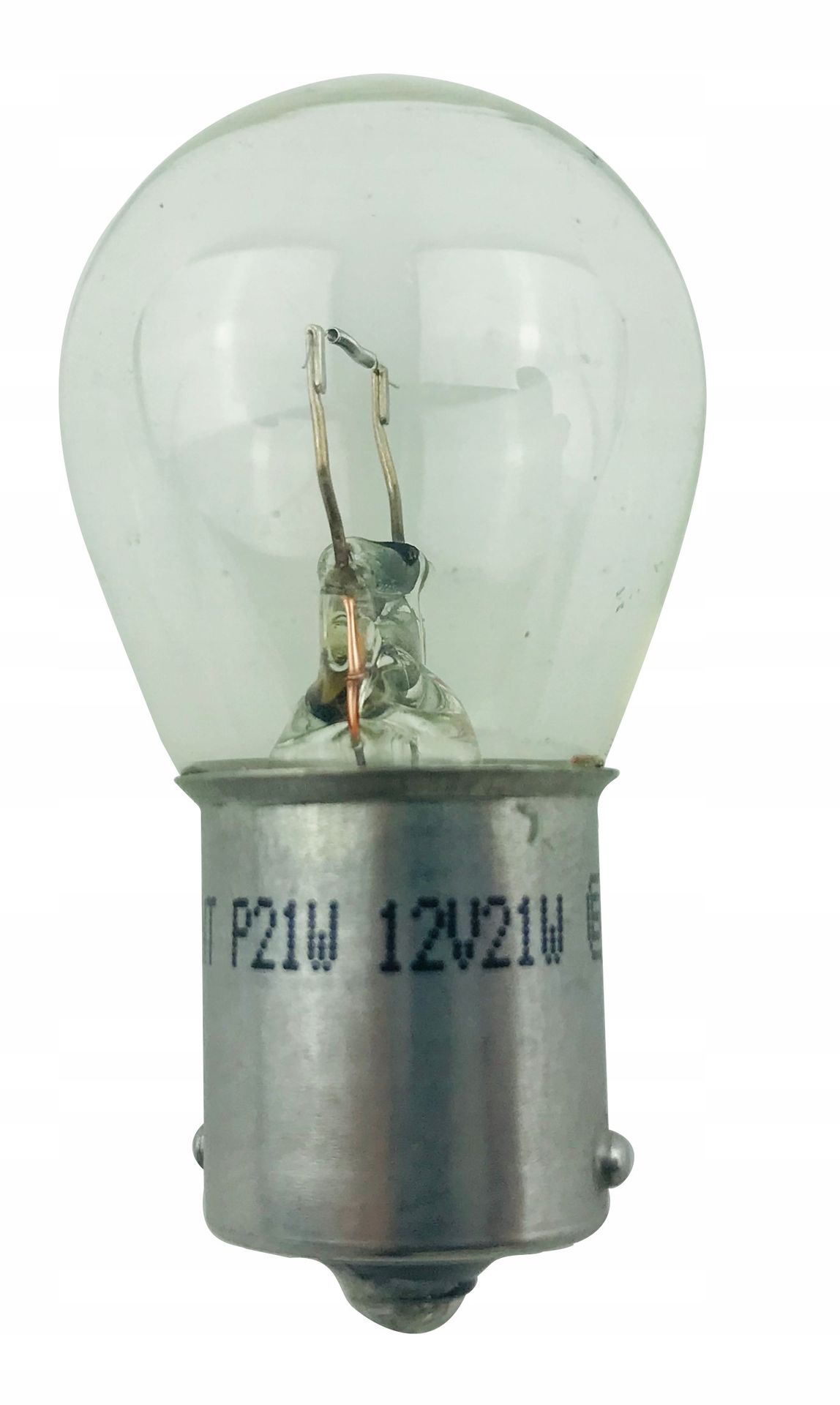 Żarówka Szklana P21/5W BA15s 1156 12V Biała 1szt