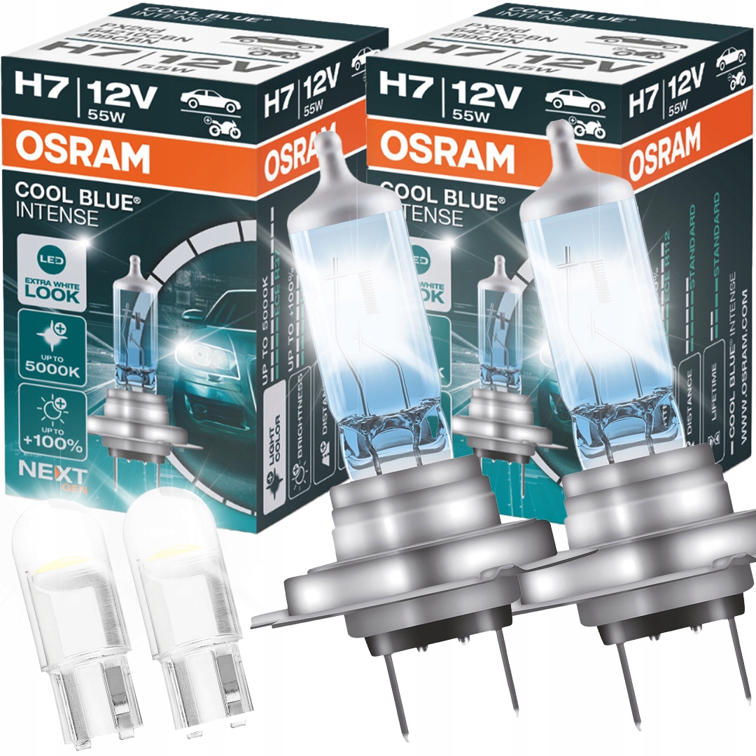 Żarówki H7 Osram Cool Blue Intense Next Gen +W5W