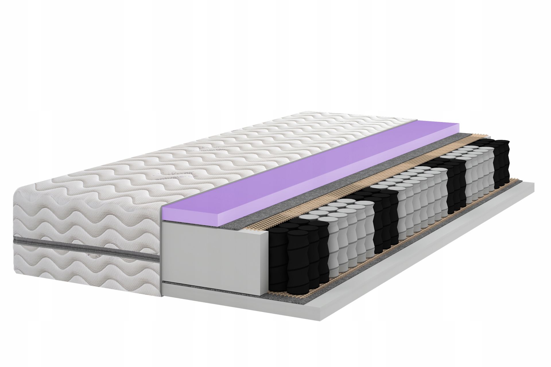 Materac kieszeniowy pocket 7 stref Hr H2 H3 160x200 cm