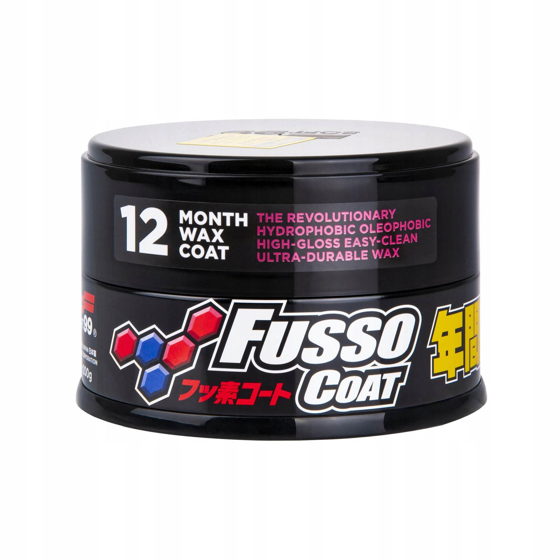 SOFT99 Fusso Coat 200g Twardy Wosk W Puszcze Na 12 Miesięcy