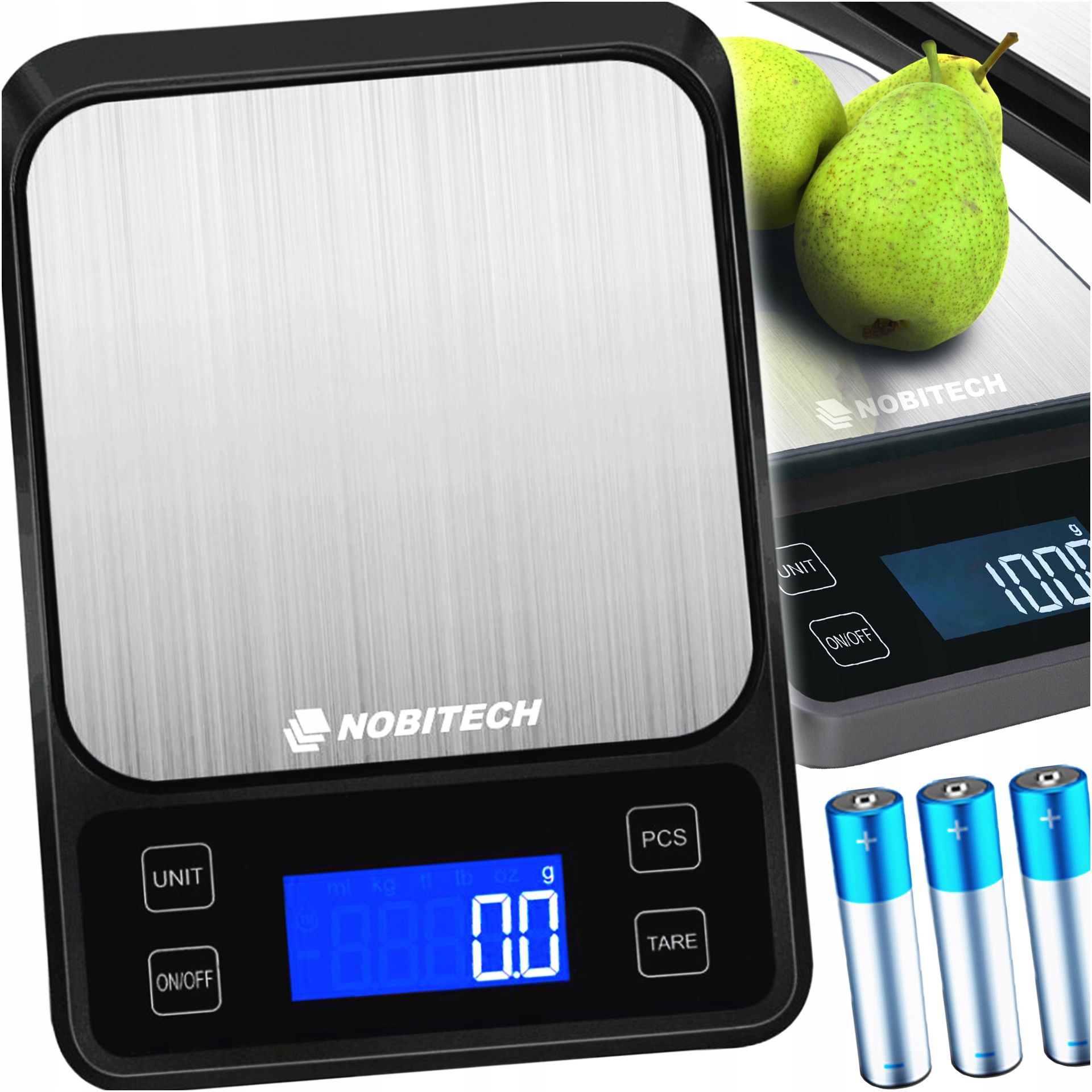 Waga Kuchenna Elektroniczna Precyzyjna LCD 5KG/0,1G Stal Nierdzewna Baterie