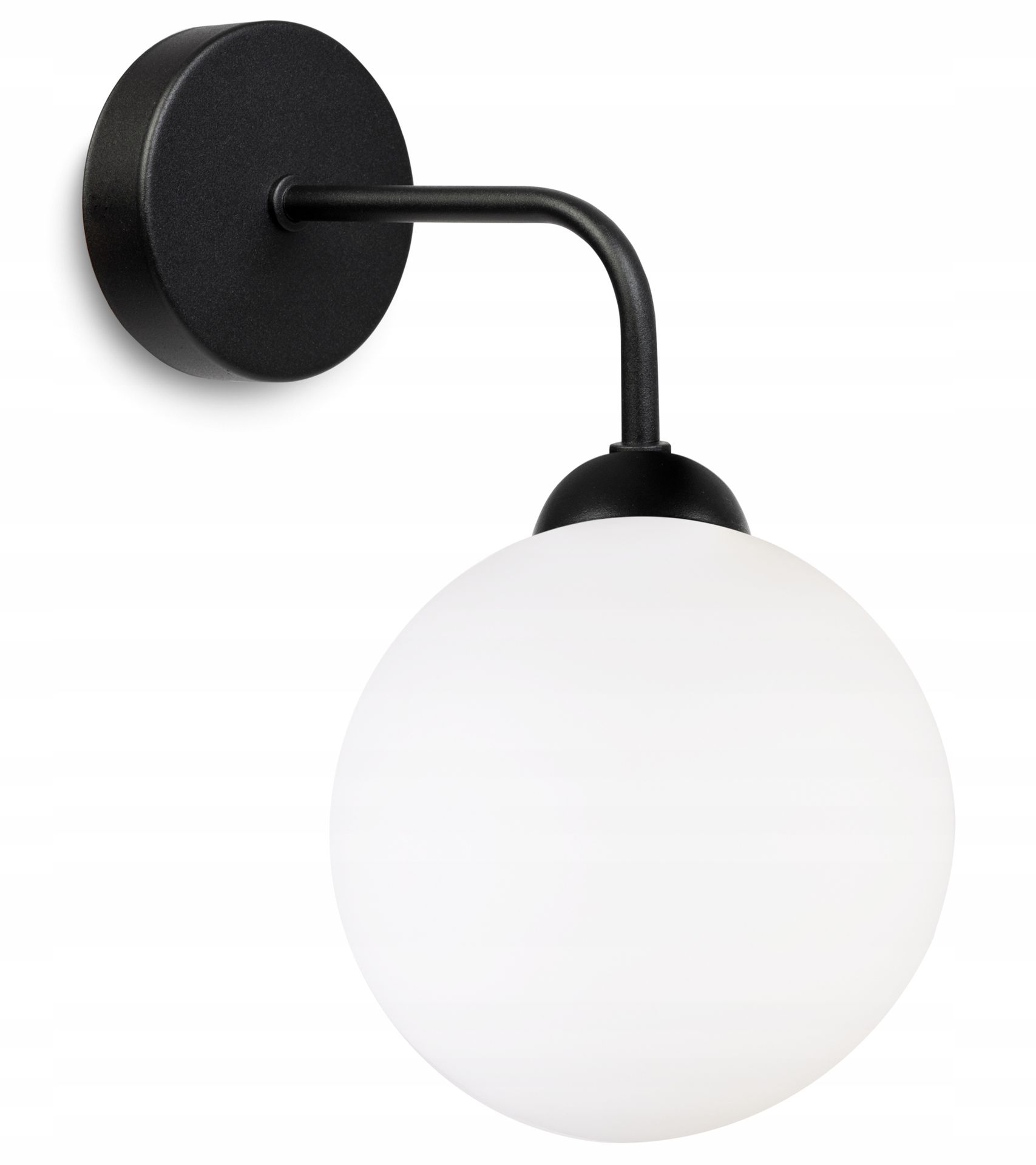 Lampa Kula Biała Nowoczesna Led Kinkiet