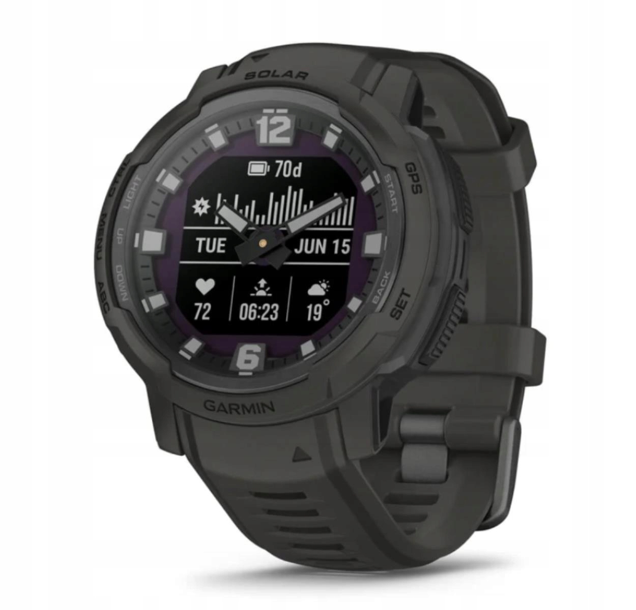Garmin Instinct Crossover Adventure Watch Solar Graphite