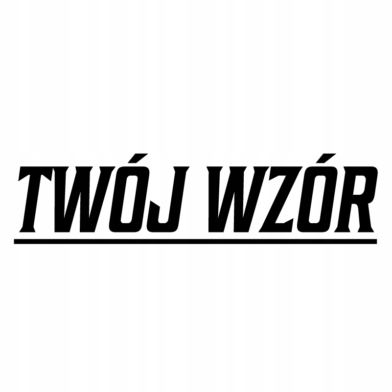 Naklejka Z Twoim Wzorem na auto 45 cm