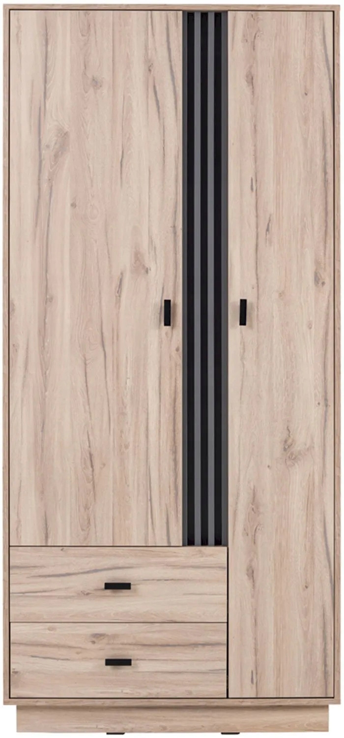 Szafa dwudrzwiowa 90 Allmo AL2 dąb estana/antracyt