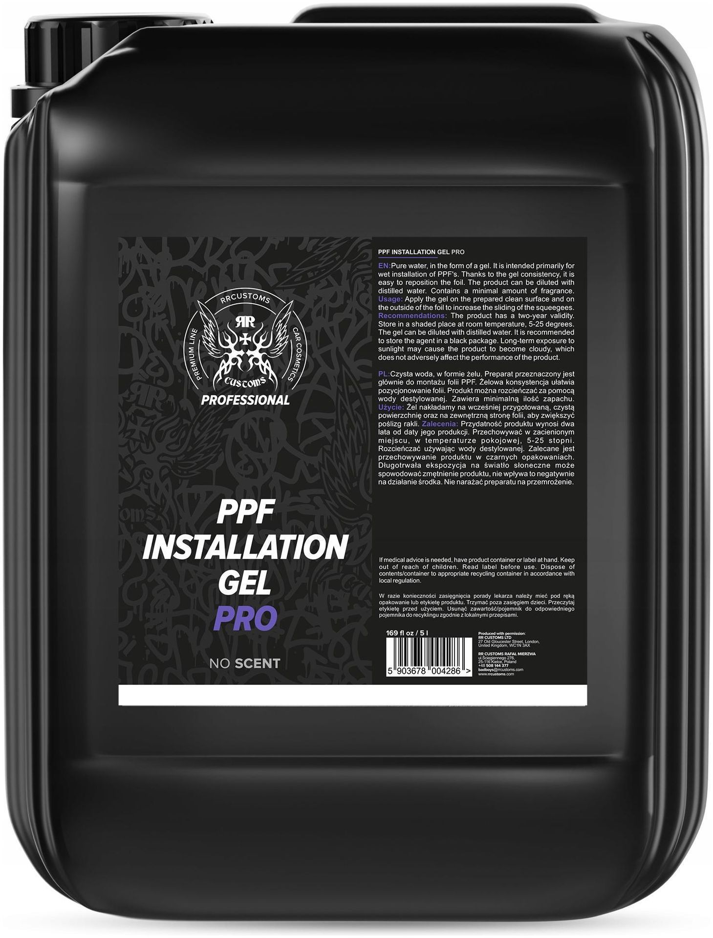 Rr Customs Rrc Bad Boys Ppf Installation Gel 5L Montaż Folii