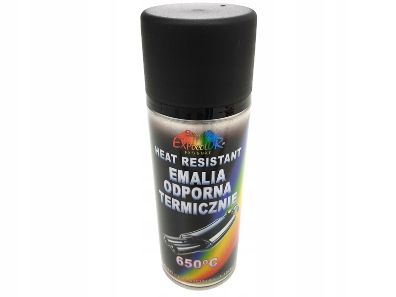 Eurocolor Farba do Tłumika 650 Żaroodporna Czarna