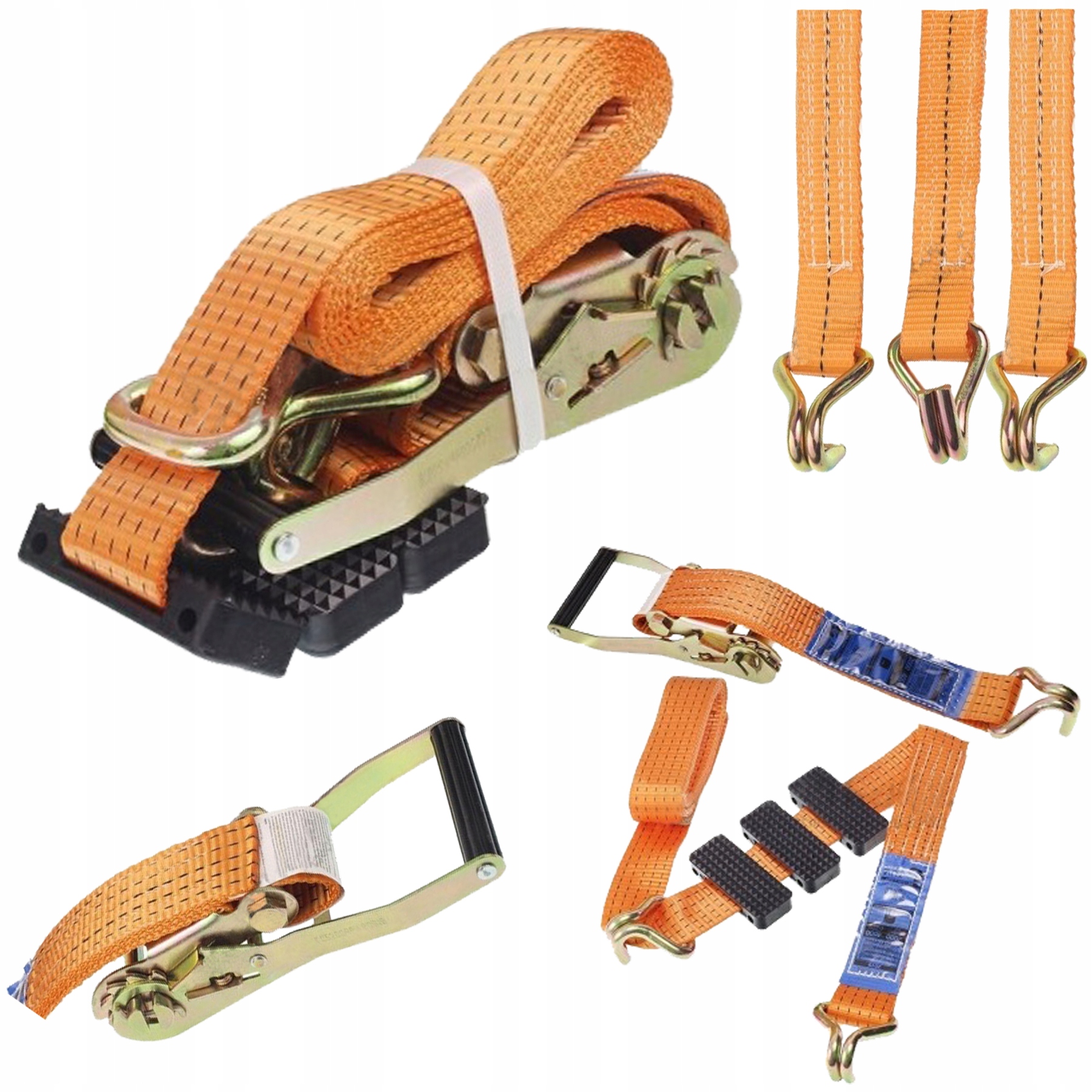 Pasy transportowe Laweta Pas Transportowy z napinaczem 50MM 3M 4T EN12195-2