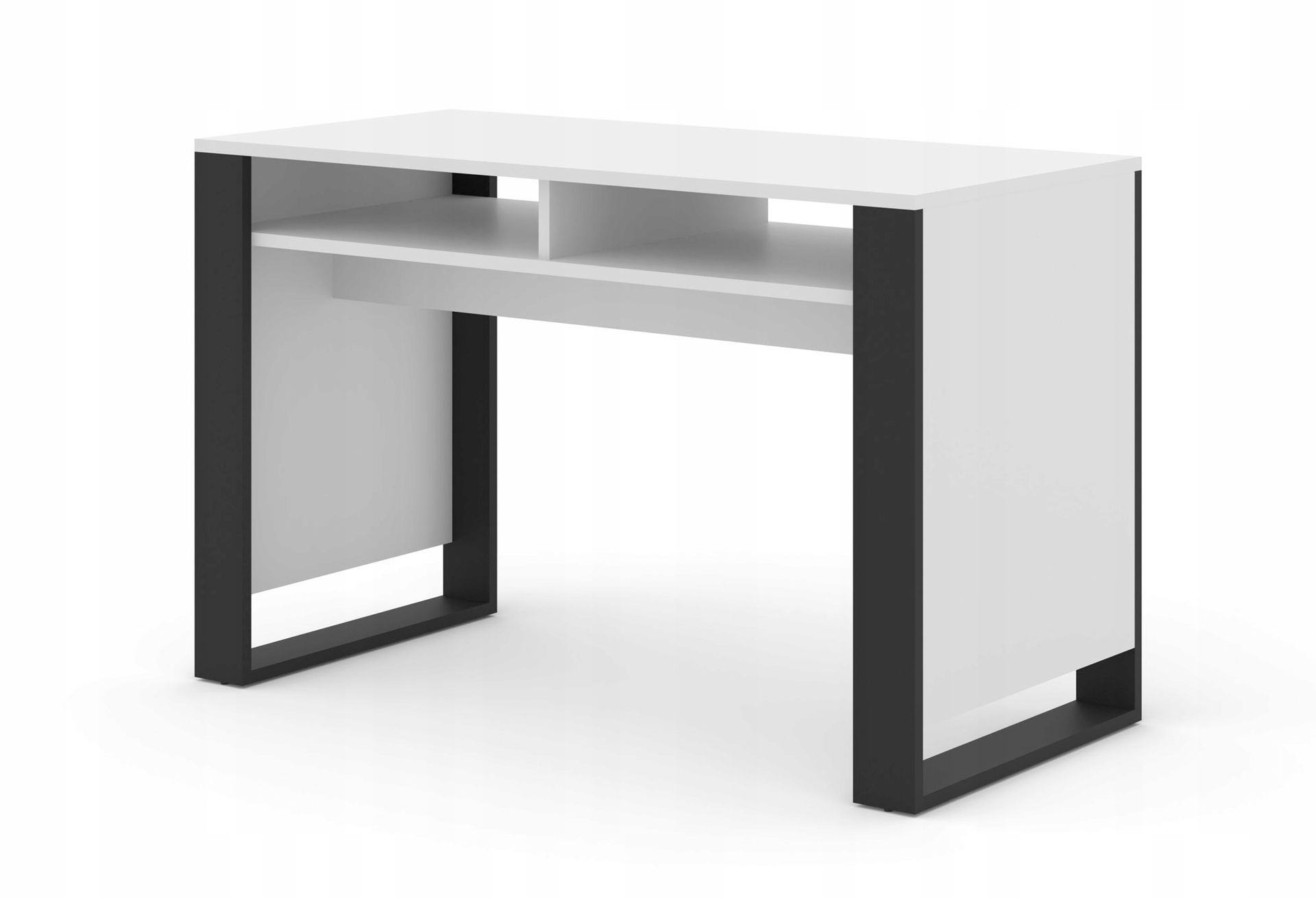 Biurko Mondi 120x55x75 cm biały mat czarny