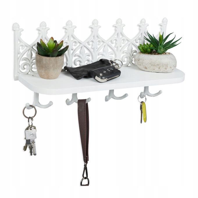 Wieszak wiszący Relaxdays biały