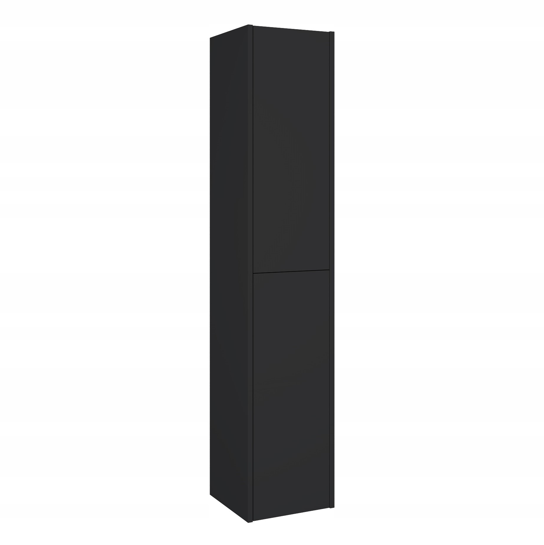 Szafka wisząca słupek Marti czarna mat szer 30 cm wys 150 cm