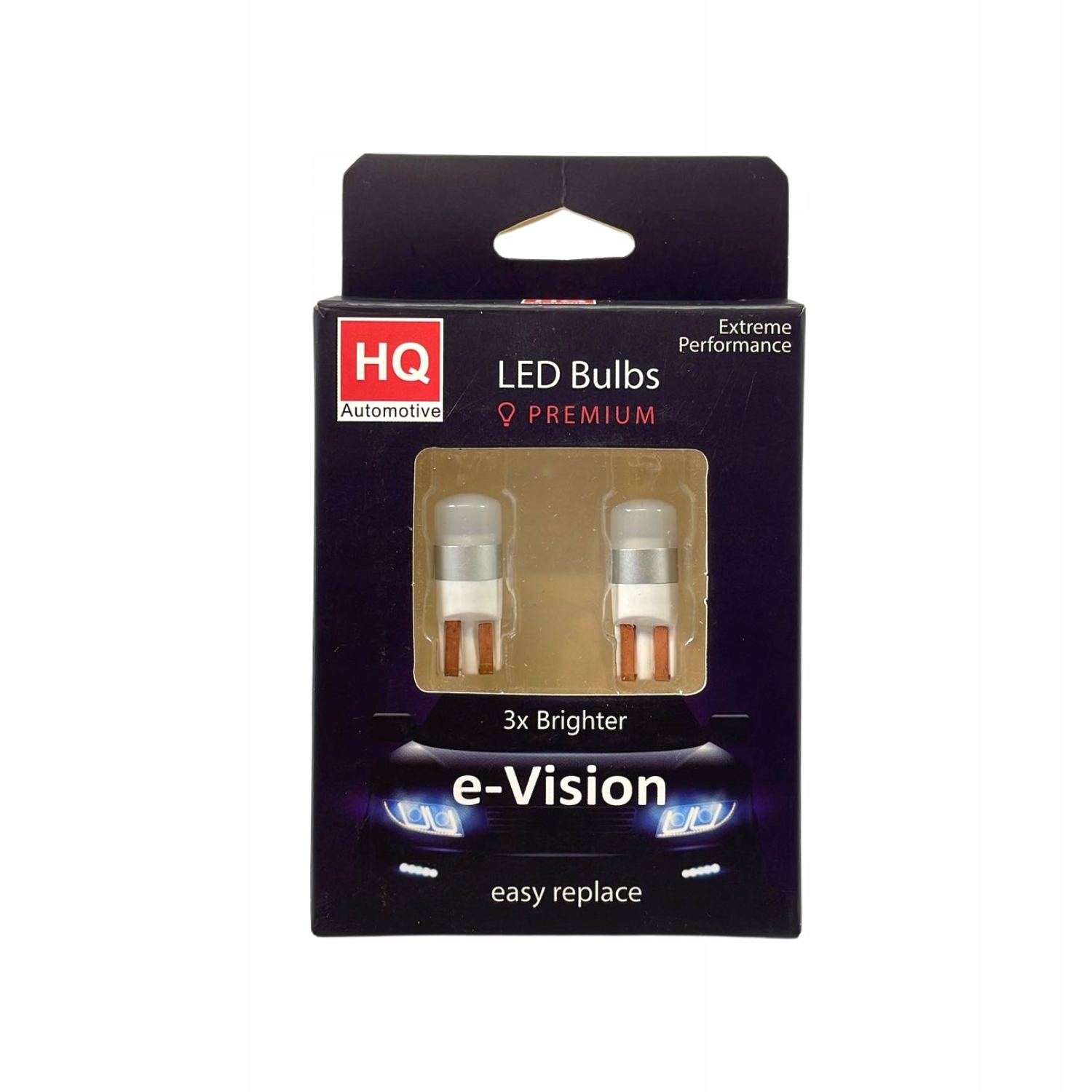 Żarówki Led W5W T10 Canbus High Power Białe 6000K Transparentne Hq E-vision