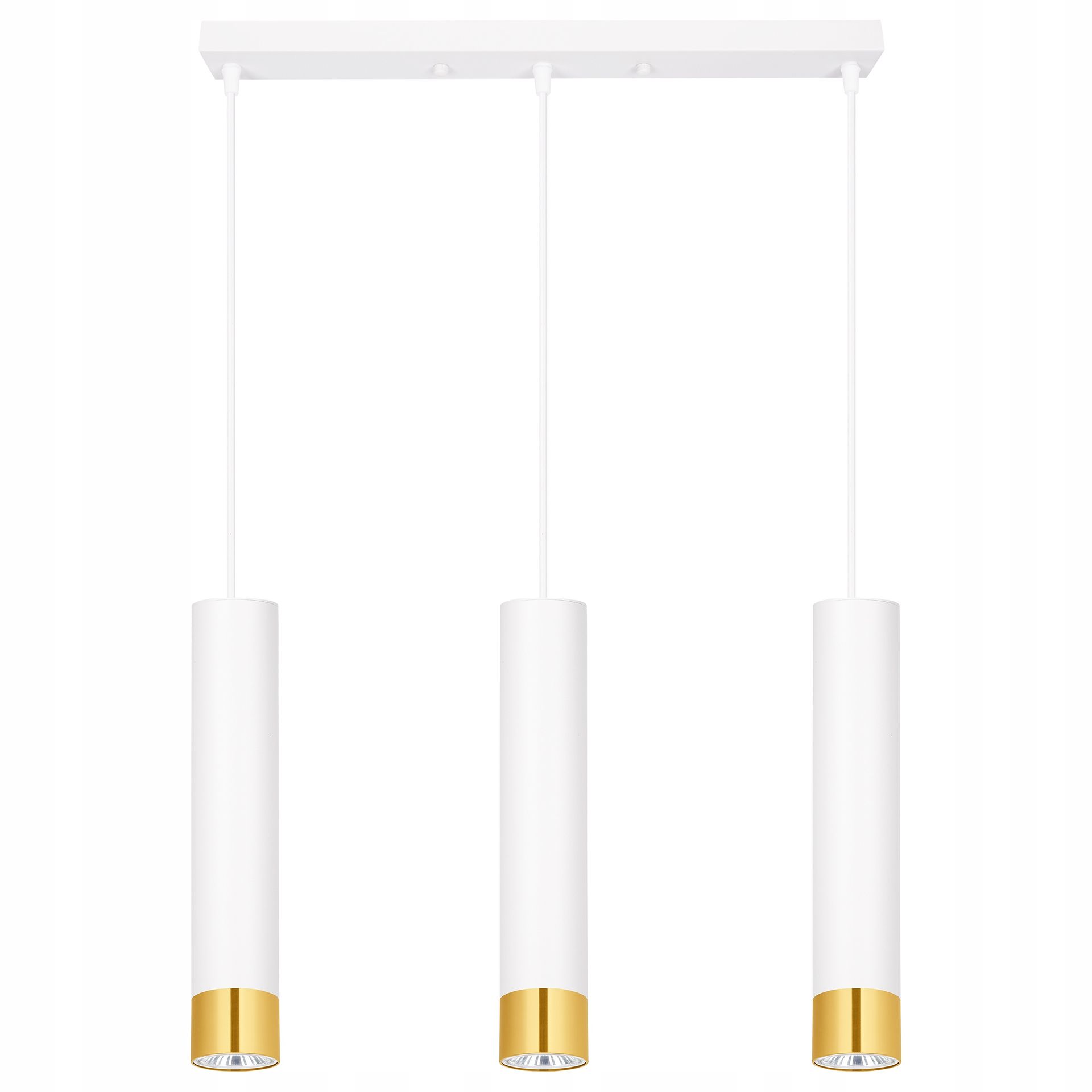 Lampa Wisząca Żyrandol Plafon Tuby Metal Led GU10