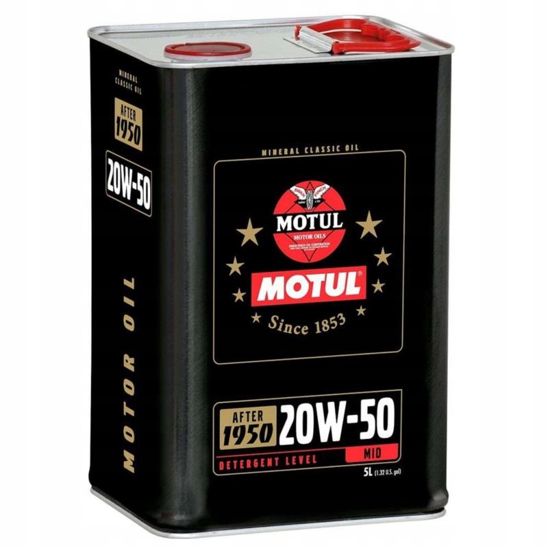 Motul Classic Oil 20w50 5L mineralny olej to aut zabytkowych