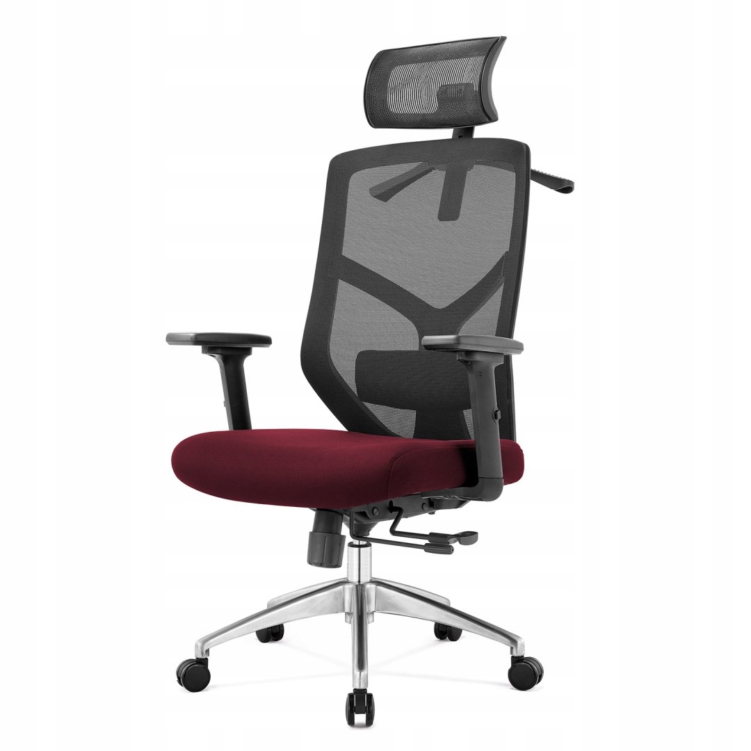 Fotel biurowy ergonomiczny Rosa bordowy Angel