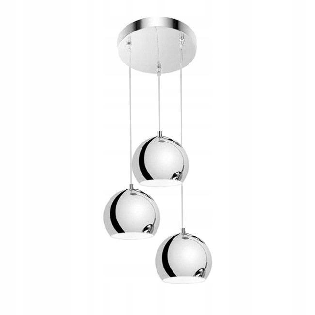 Nowoczesna Lampa Wisząca,żyrandol Kula Chr 2-202LK