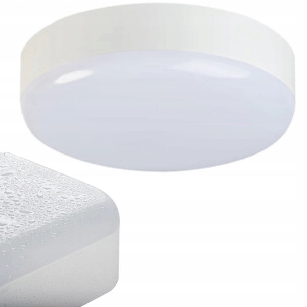 Plafon okrągły Kanlux Iper 20 x 5,5 cm biały 10W Nw 4000K 1200LM ip65