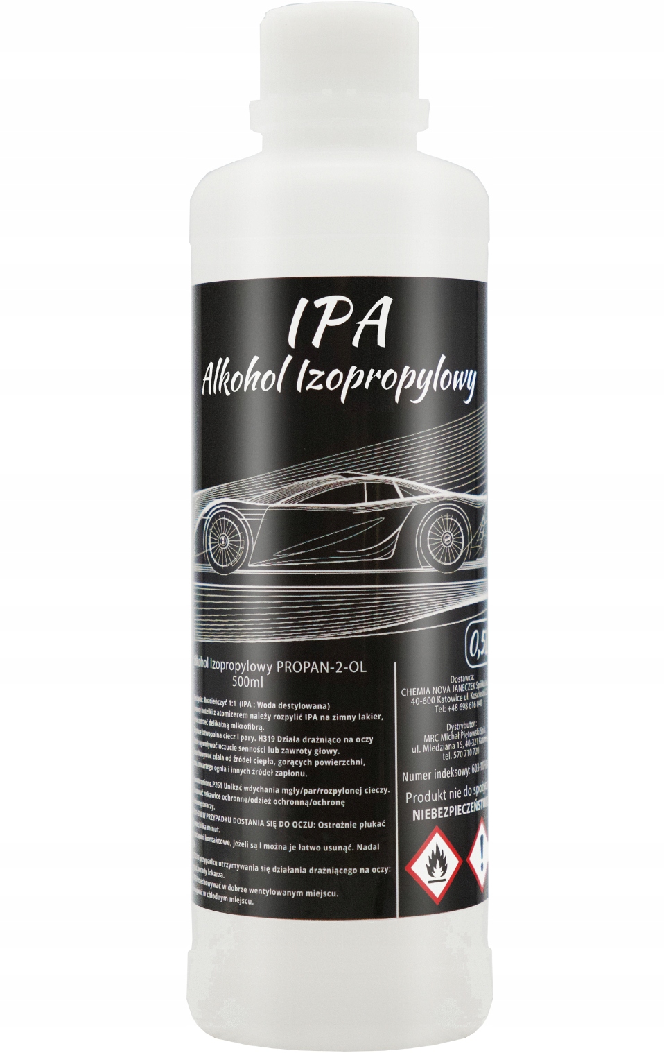 Ipa Alkohol Izopropylowy Izopropanol 99% Do Odtłuszczania Lakieru 500 ML