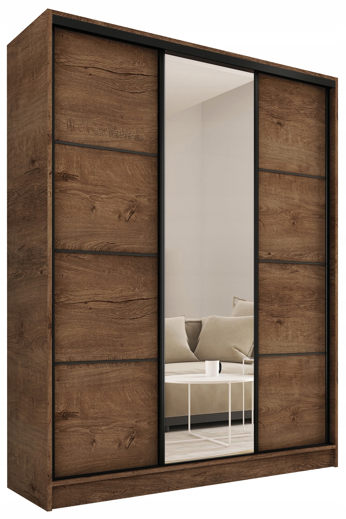 Szafa przesuwna z lustrem 150 cm Loft lefkas