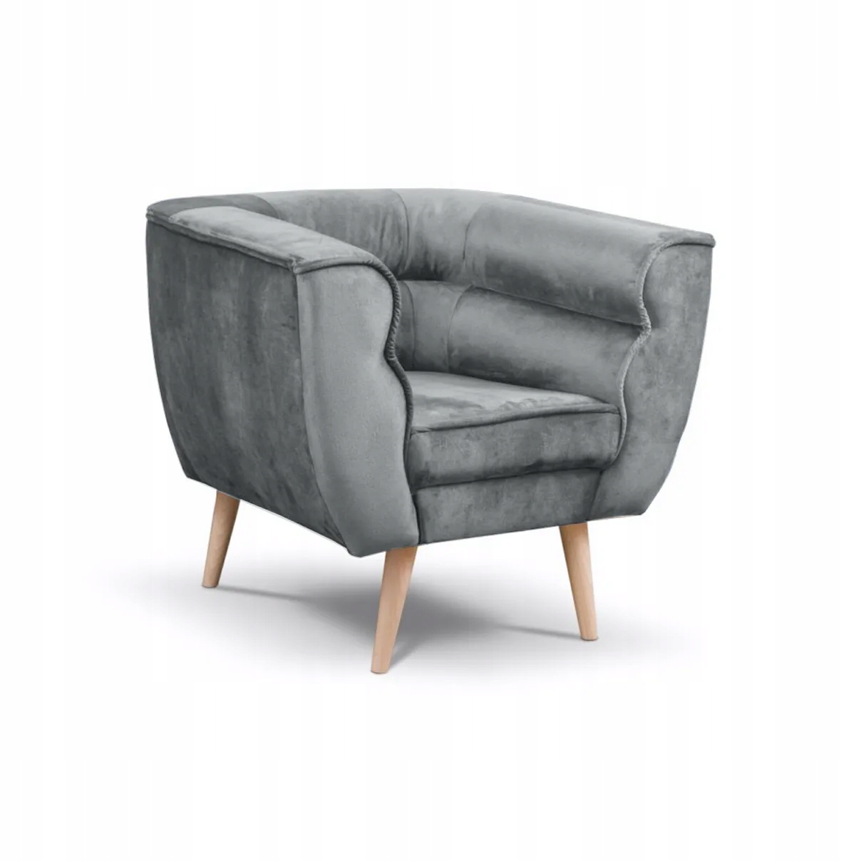 Fotel w stylu skandynawskim Maro 1 MG2241szary