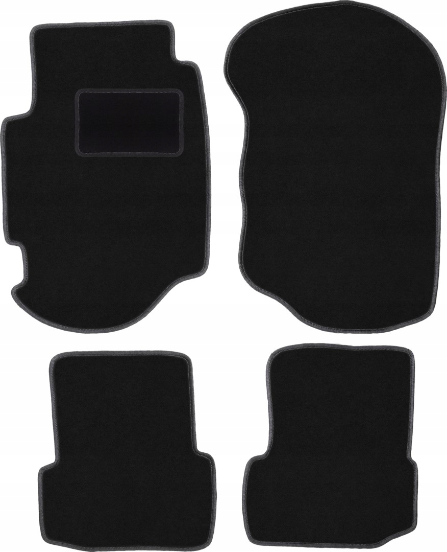 dywaniki czarne do: Ford Escort MK7 hatchback, kombi 1995-2002