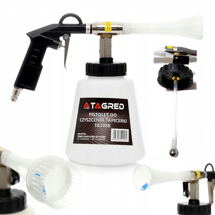 Pneumatyczny Pistolet Piorący Do Prania Czyszczenia Tapicerki Pianownica 1L