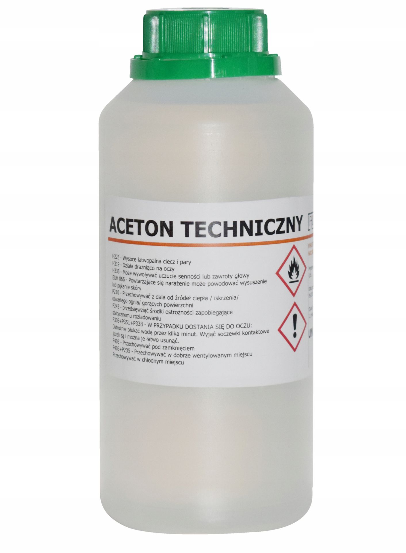 Aceton Techniczny Rozpuszczalnik Zmywacz Rozcieńczalnik Odtłuszczacz 0,5L