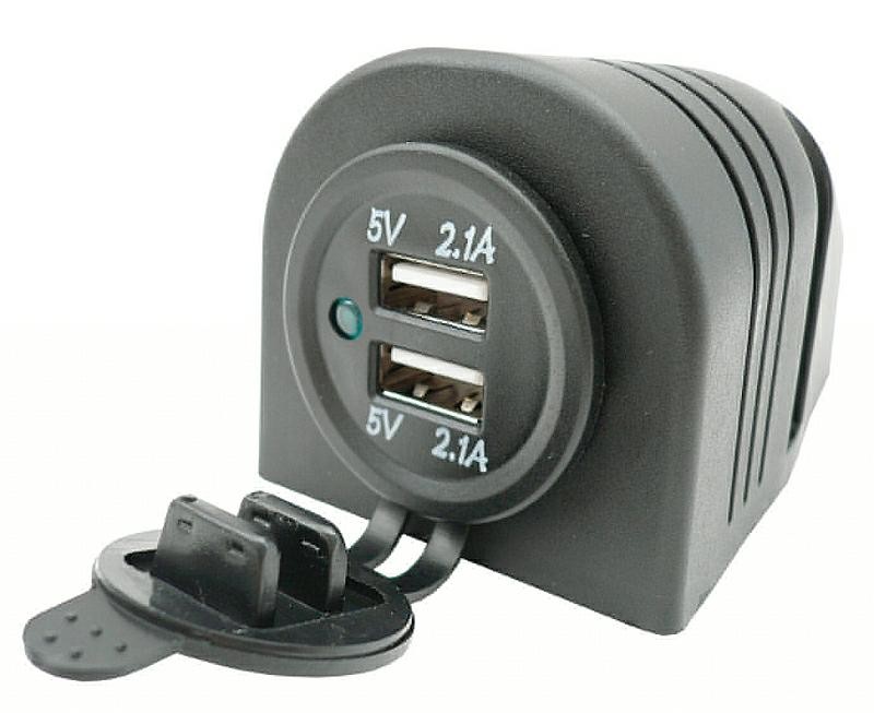 Ładowarka Usb 5V 3,1A Gniazdo Hermetyczne 12V 24V