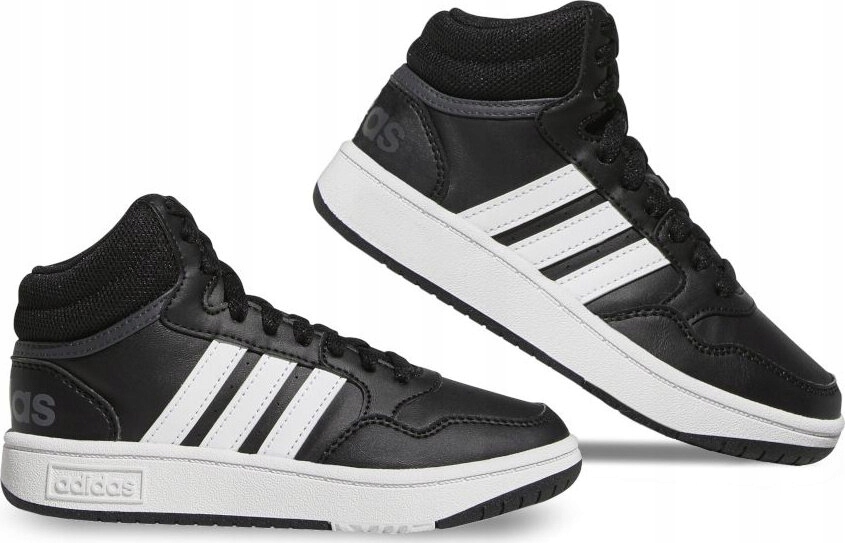Buty Dziecięce Adidas Hoops MID Czarne GW0402 r 35,5
