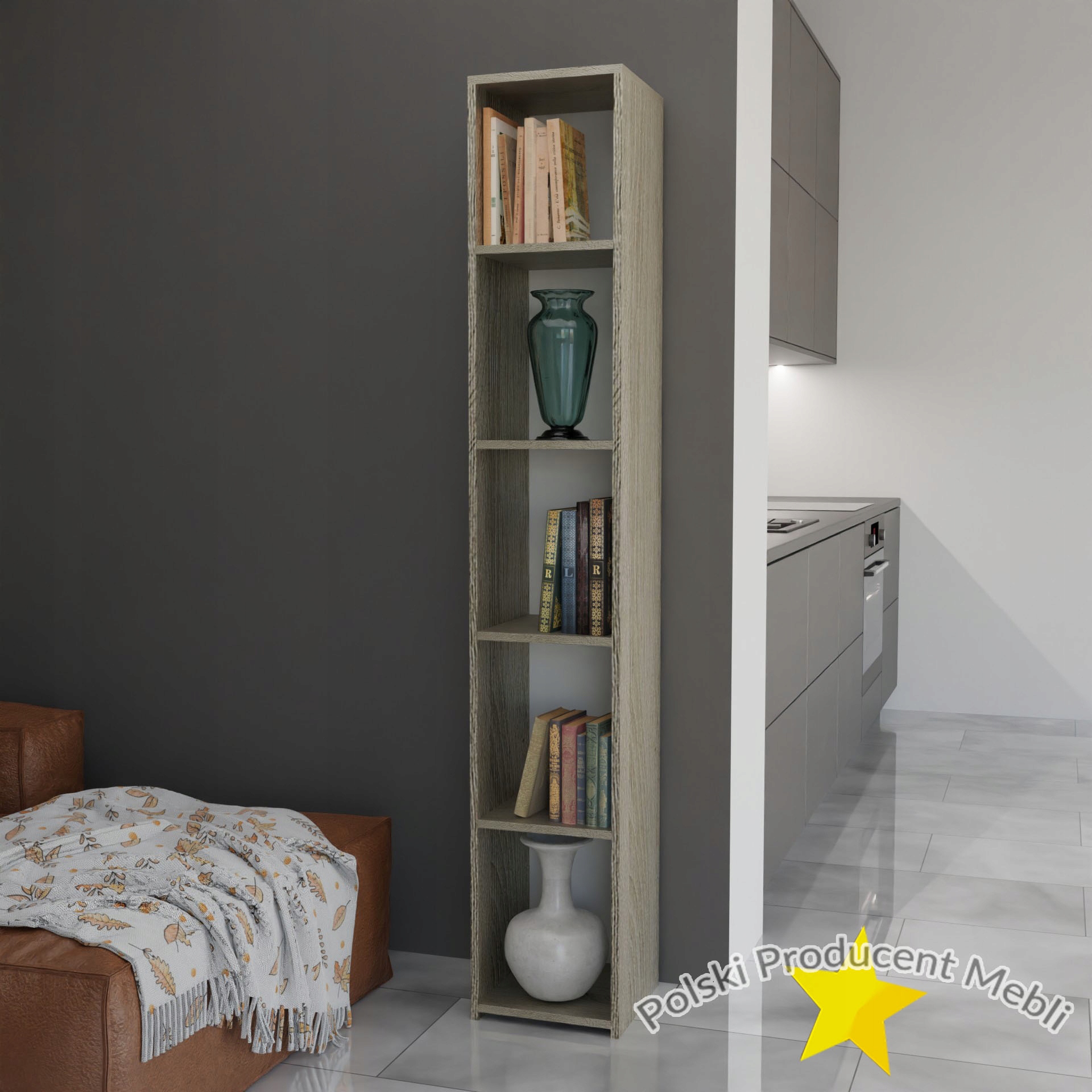 Regał 30 Książki Segregatory Sonoma Płyta 18 mm