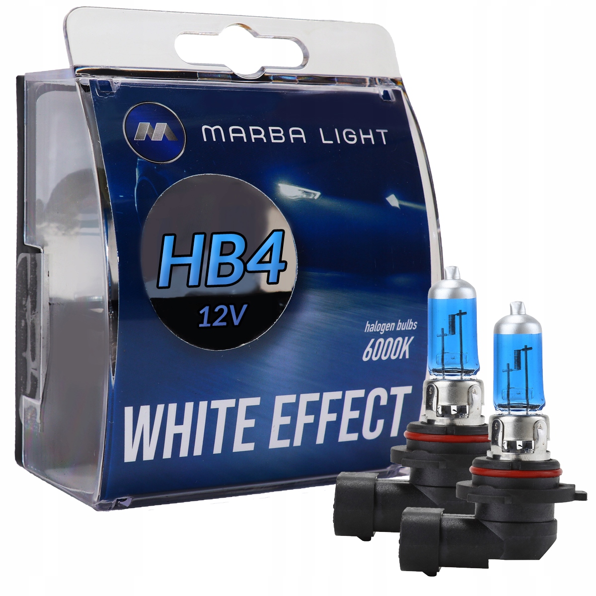 Żarówki HB4 12V 51W Marba Light White Effect Zimne Biel Efekt Xenon
