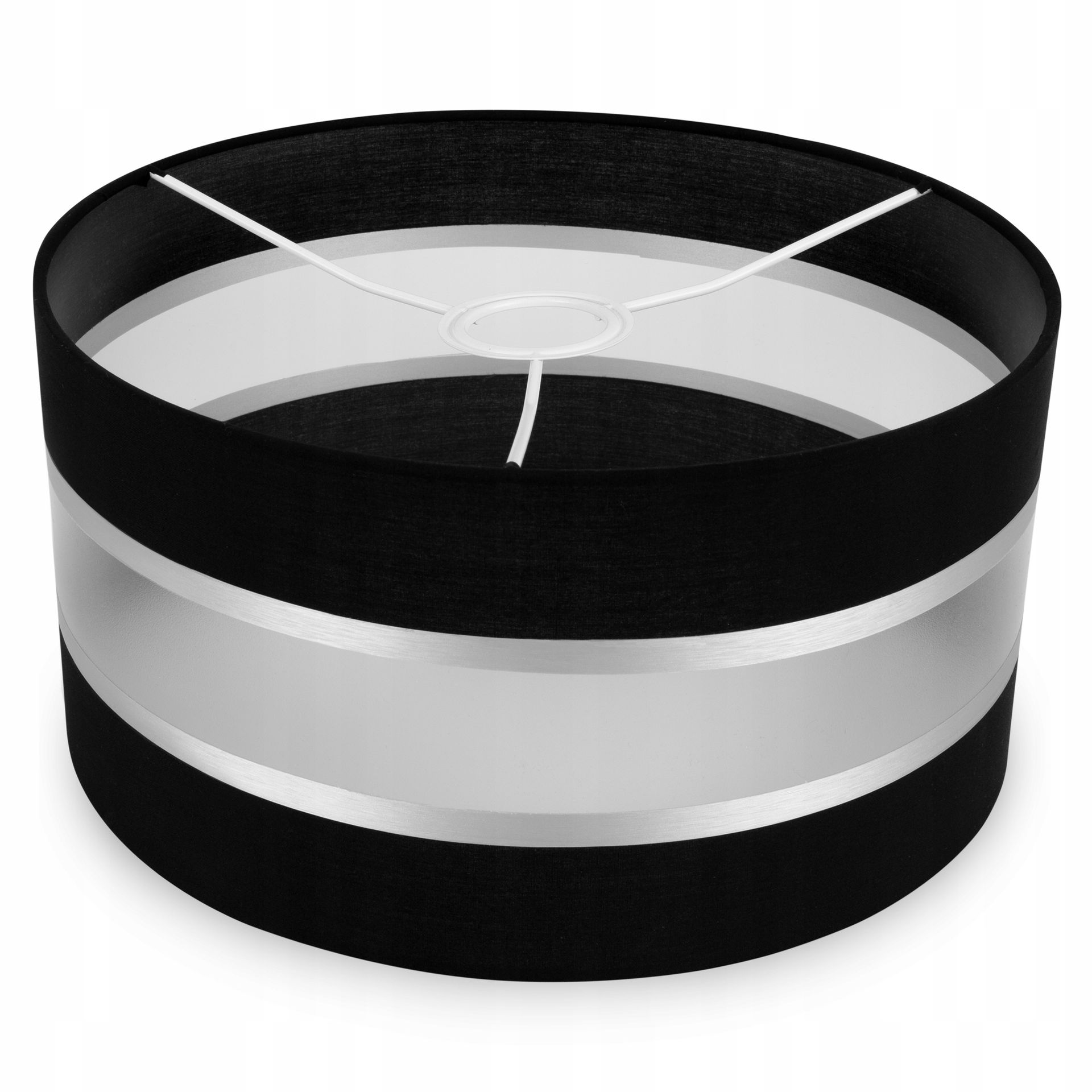 Abażur Do Lampy Stojącej Wiszącej Czarny 40 CM