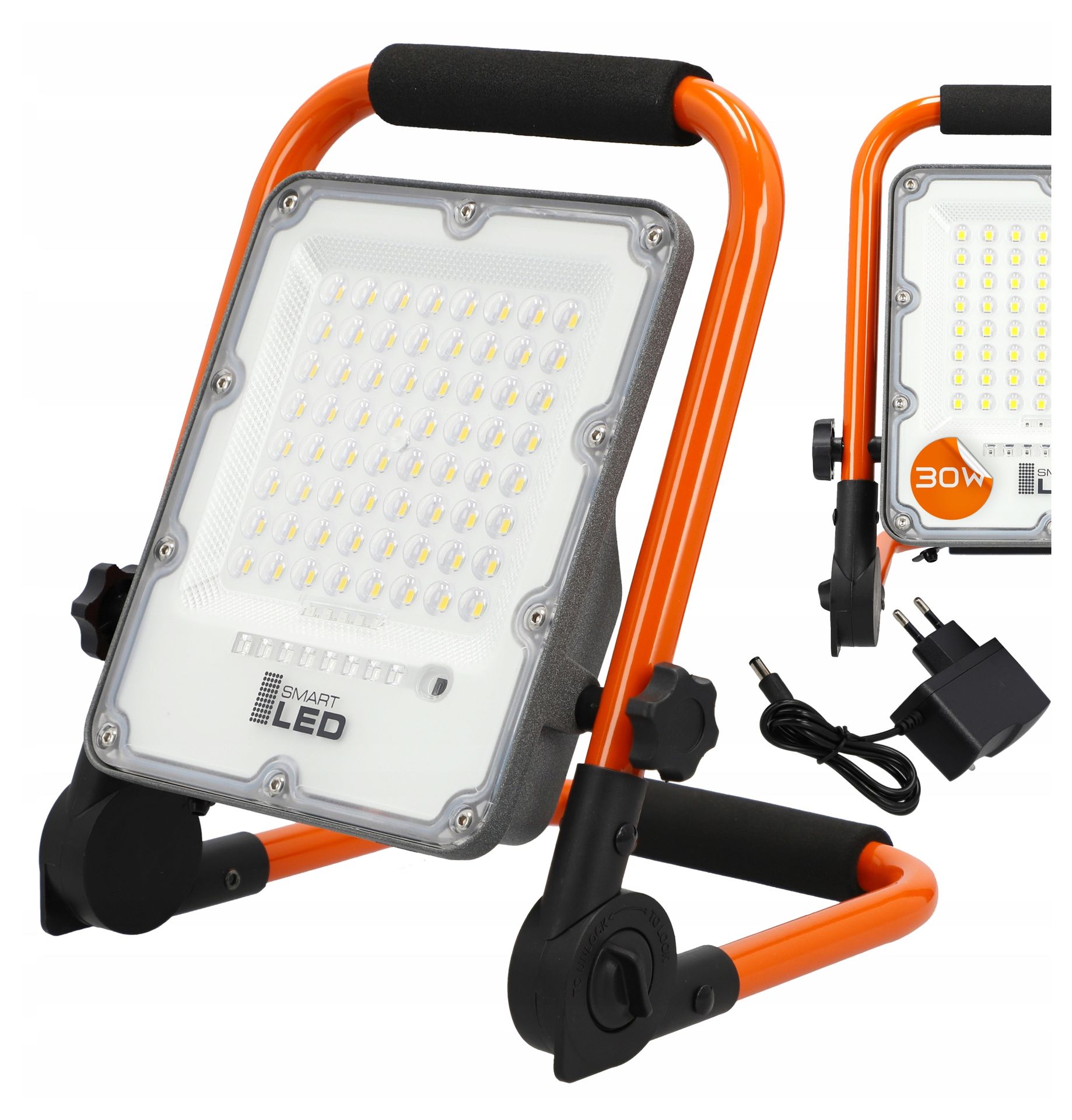 Halogen Led Naświetlacz Akumulatorowy Budowlany 30