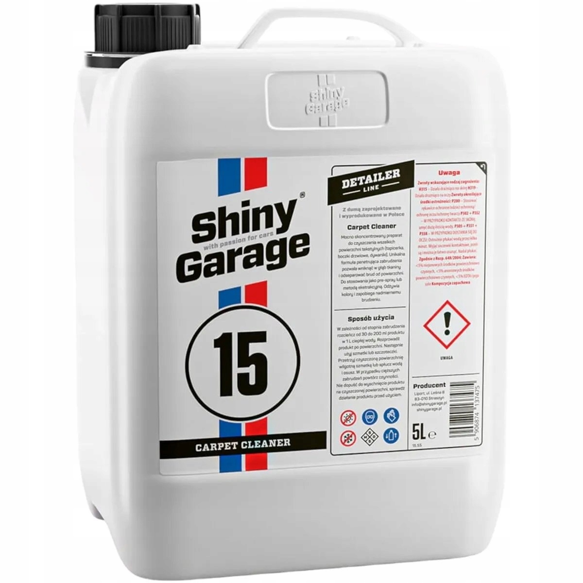 Preparat do Prania Tapicerki Shiny Garage Carpet Cleaner 5L