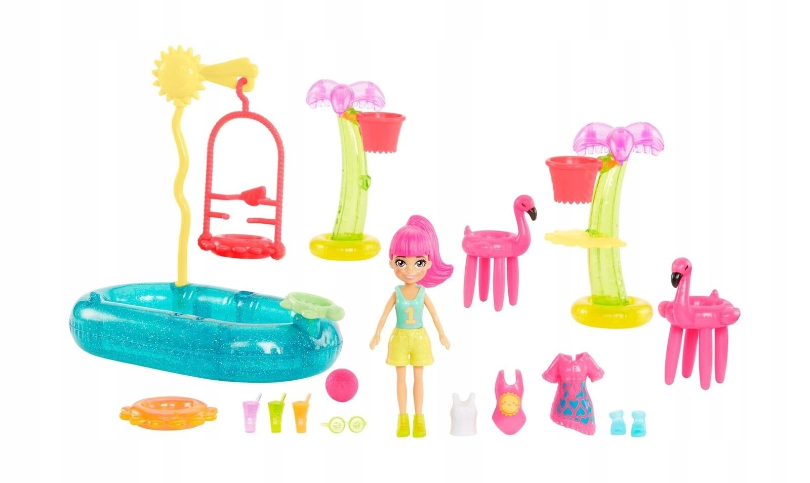Mattel Polly Pocket – pakiet powitalny do koszykówki (HDW62)