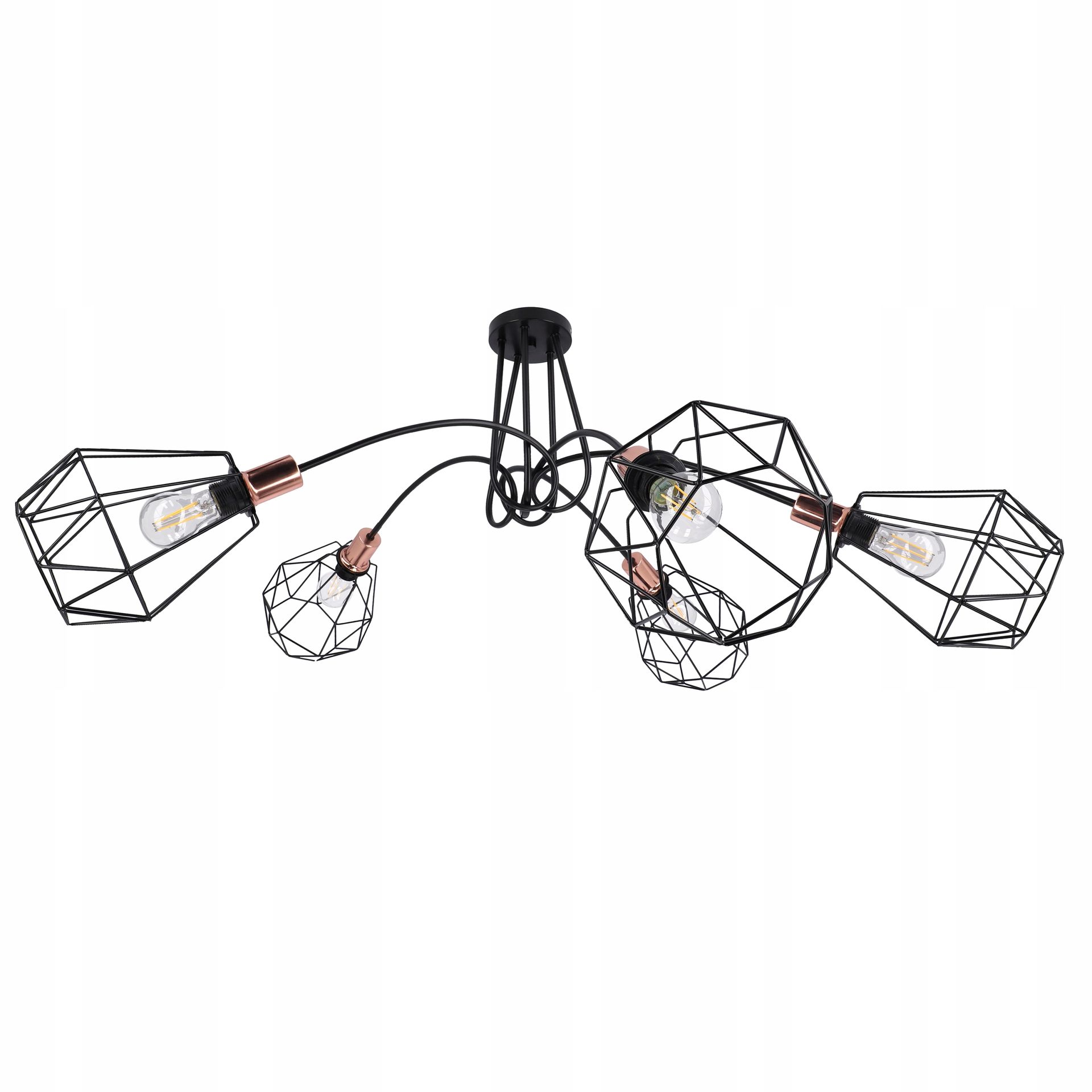 Lampa sufitowa wisząca Diament Loft Żyrandol Retro