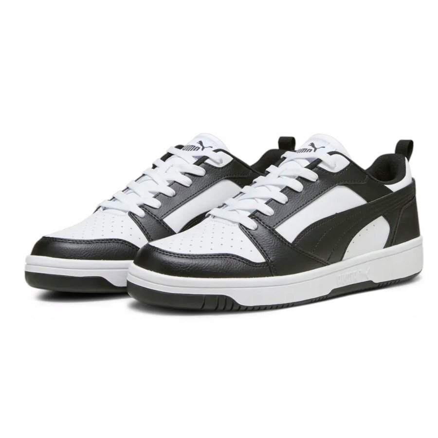 Buty męskie trampki sportowe Puma Rebound v6 Low 392328 01 czarne białe 43