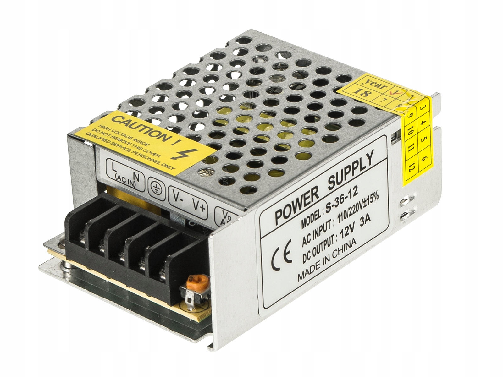 Zasilacz 12V 36W 3A Led Modułowy Montażowy Do Taśm