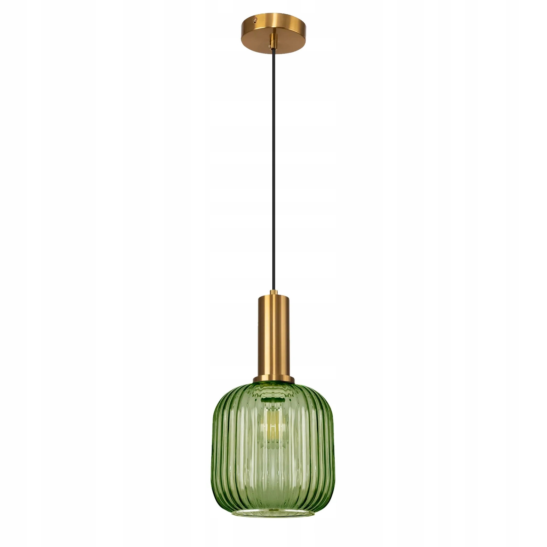 Lampa APP462 zielona sufitowa wisząca szklana