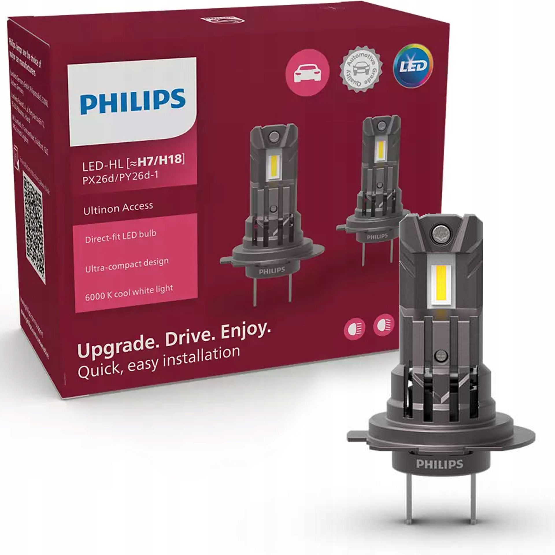 Żarówki Philips Led Ultinon Access UA2500 H7/H18 12V