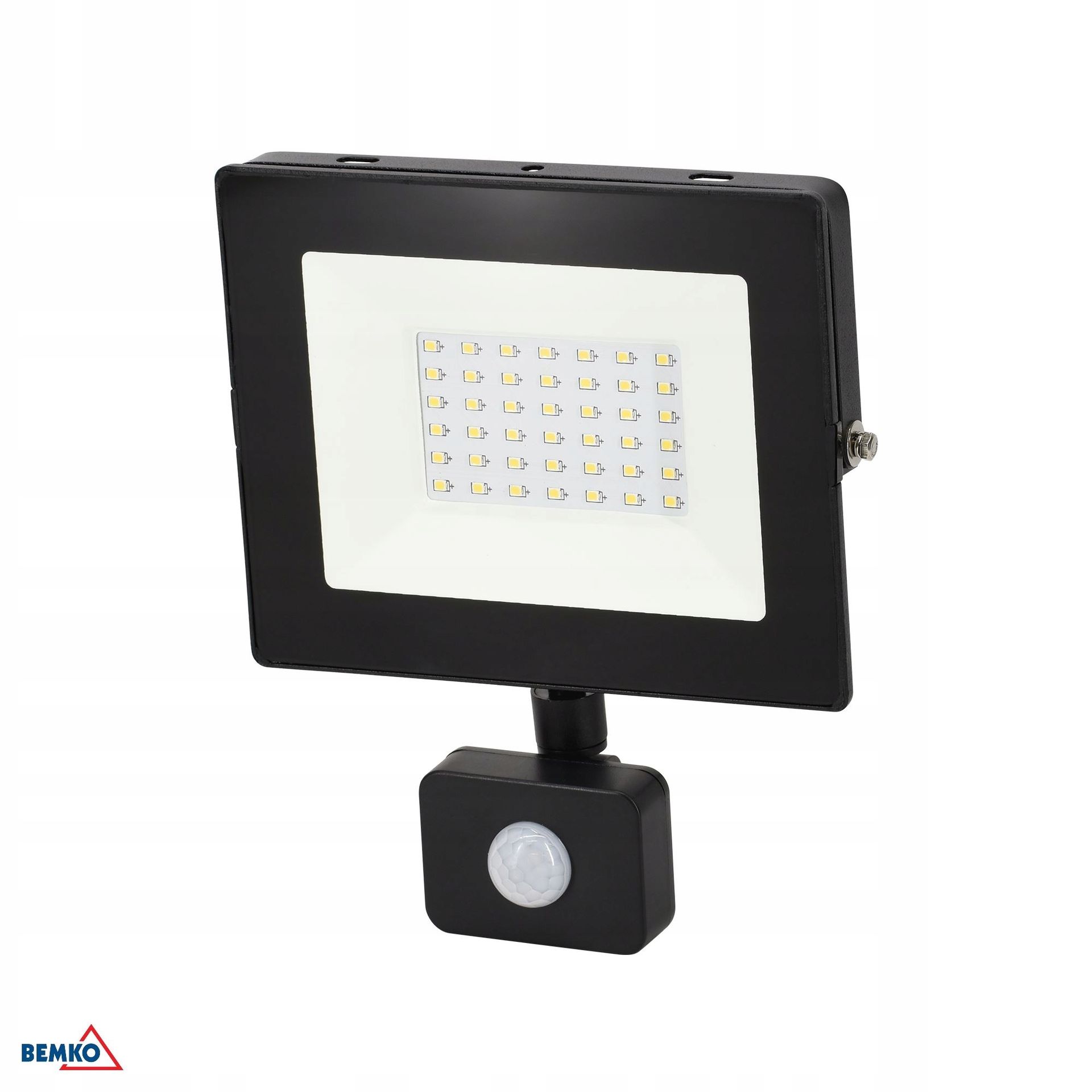 Naświetlacz Led Smd Kastel 30W 4000K 2800LM IP65 Czarny Cz. Pir