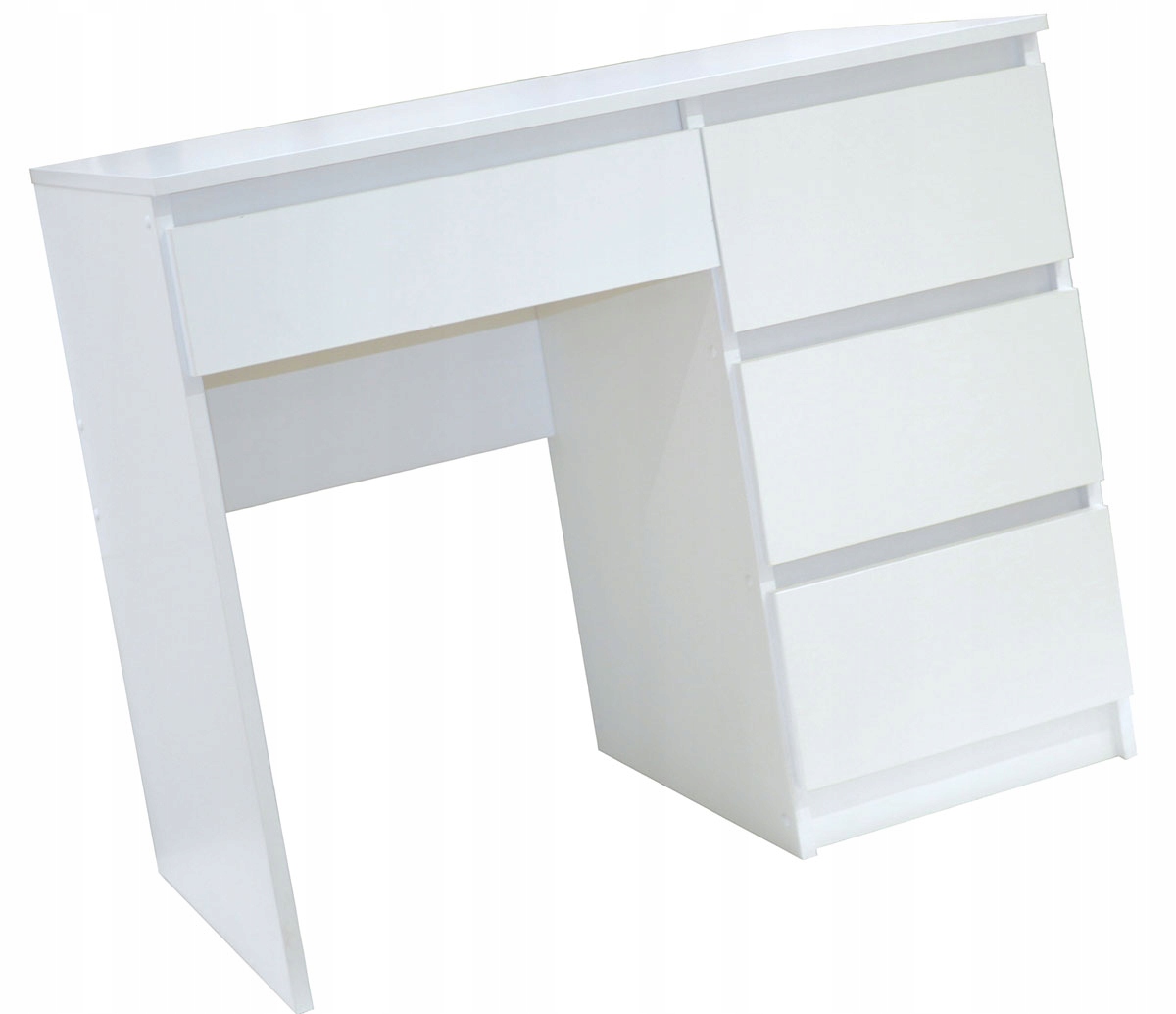 Białe biurko z szufladami S1-E54