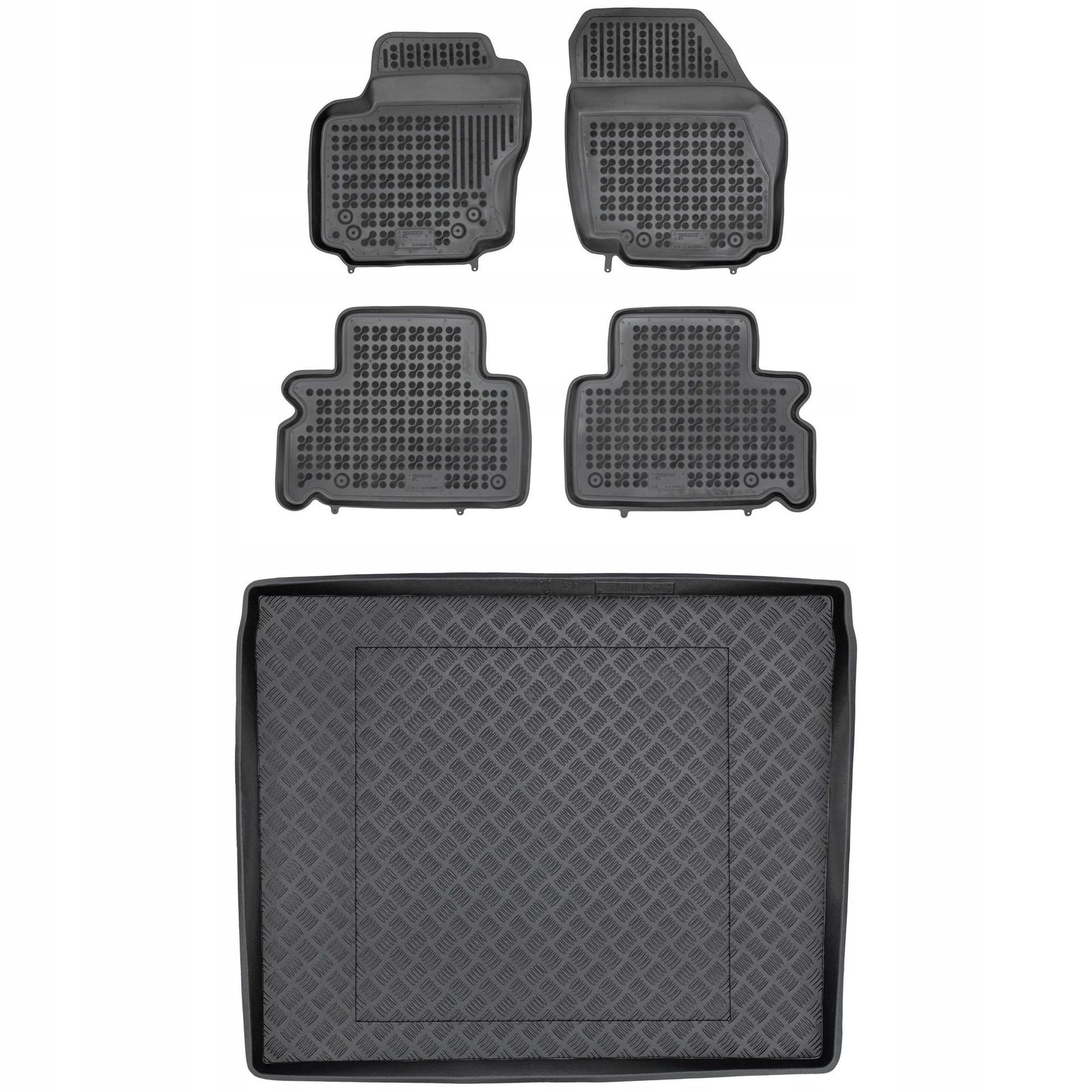 Zestaw dywaniki i mata Ford S-Max I 2006-2015 7 osobowy (złożony 3 rząd sie