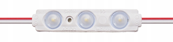 Moduł 3 led smd 2835 0,72W ciepły IP67 reklamowy