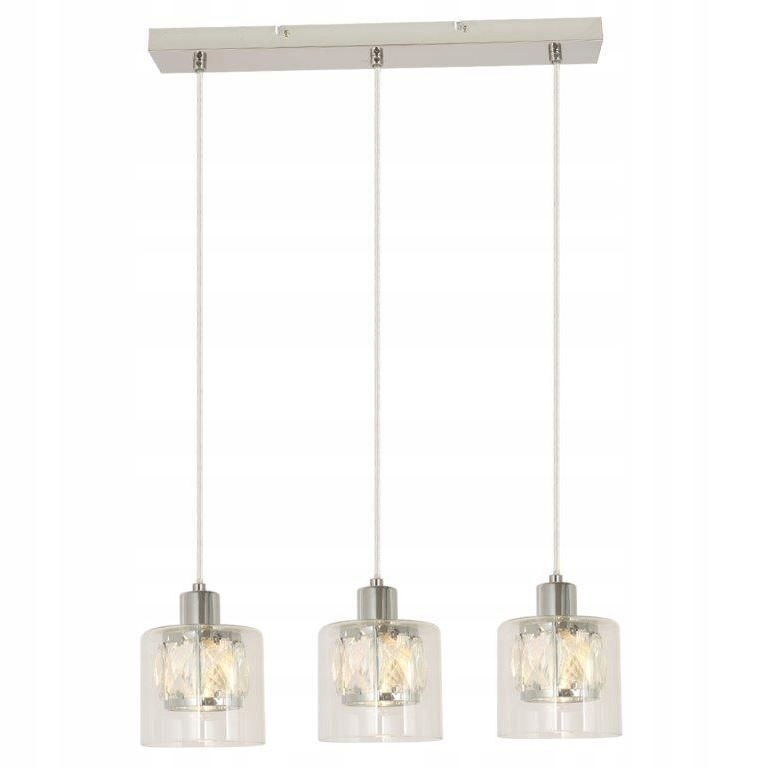 Reality Elmo 338833-06 Lampa Wisząca Chrom Nad Stół Z Kryształkami