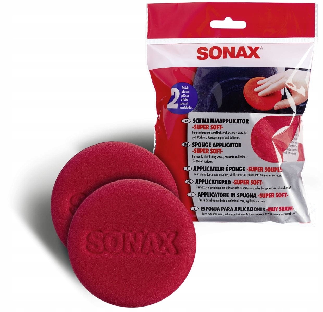 Sonax Aplikator Pad Gąbka Do Nakładania Wosku 2szt