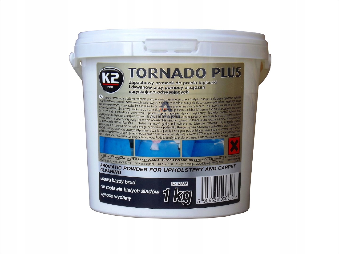 K2 Tornado Plus do prania tapicerki M886 1kg
